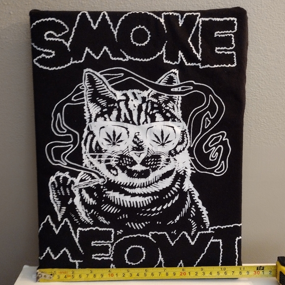 SMOKE MEOWT CANNABIS KITTY WALL DECOR - Picture 2 of 5